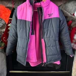 Reebok Pink Fleece Jacket